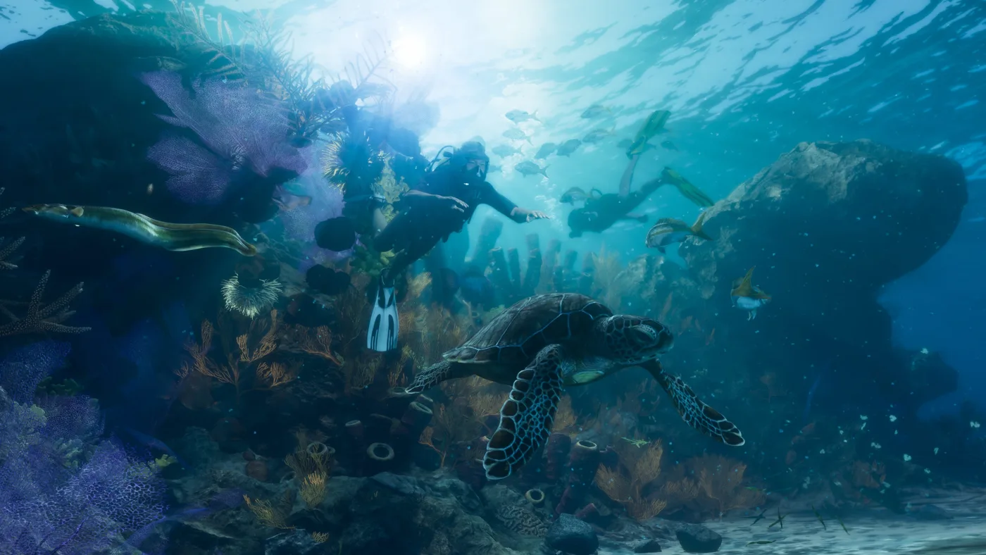 Underwater scenery from GTA VI’s official Leonida Keys collection