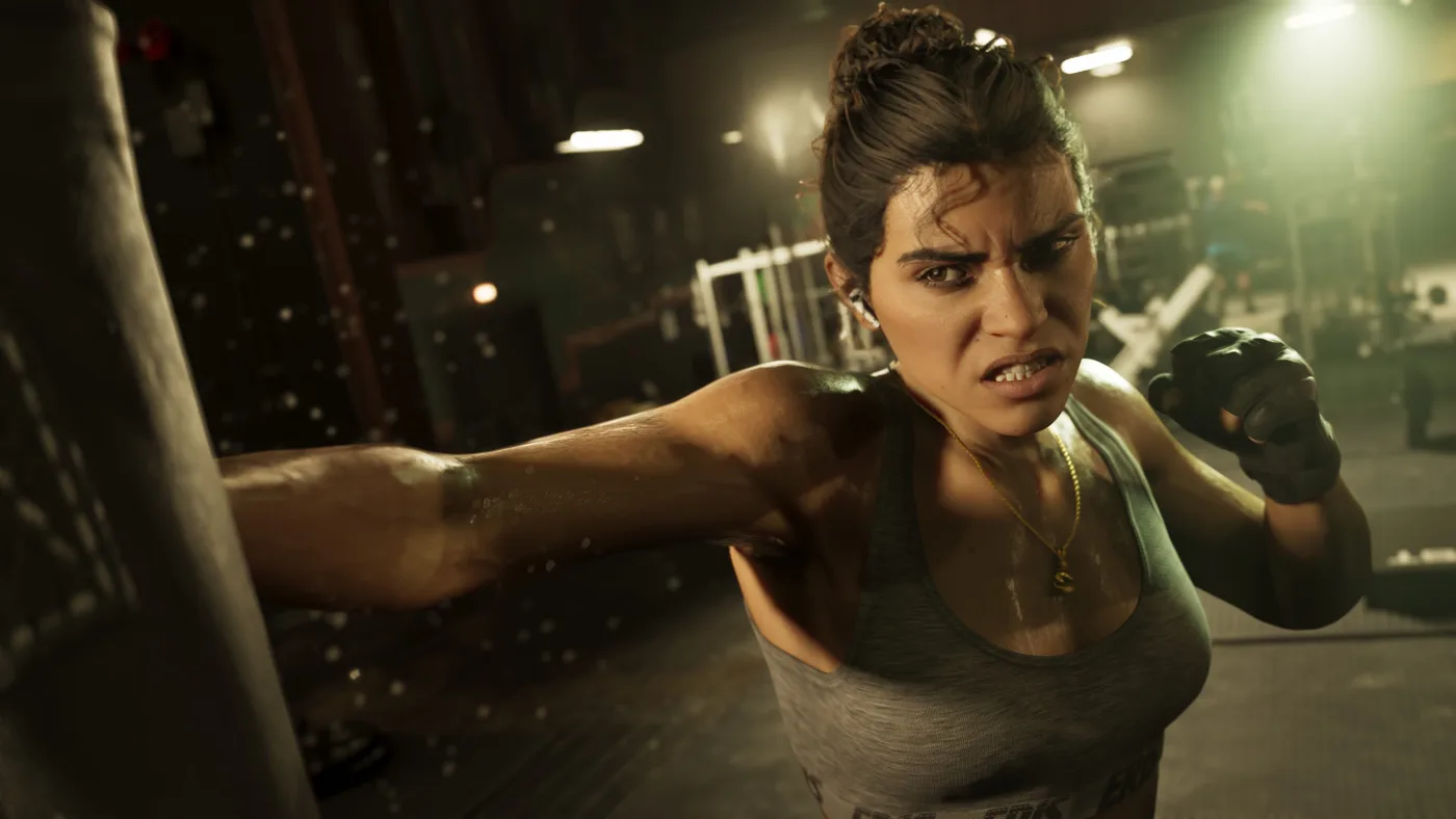 Lucia dans une scène de combat rapproché GTA VI